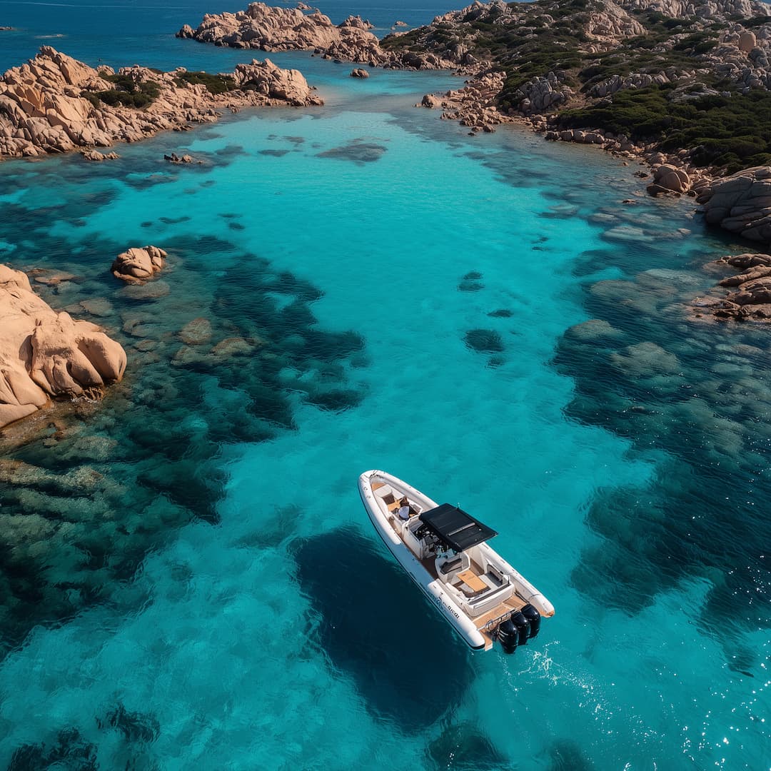 Boats for sale at a Sardinian marina